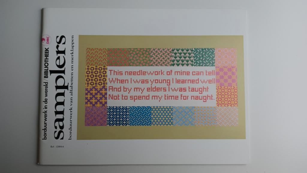 DMC Bibliotheek: Samplers Alfabetten en merklappen, Ophalen of Verzenden, Zo goed als nieuw, Handborduren, Patroon