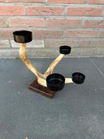 Geweikandelaar.gewei.edelhert.damhert.geweien.waxinelichtjes, Ophalen of Verzenden, Nieuw, Overige materialen, Minder dan 25 cm