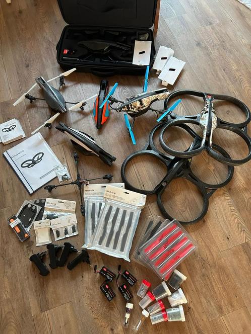 Parrot AR Drones 2.0 met toebehoren, Audio, Tv en Foto, Drones, Gebruikt, Drone met camera, Ophalen