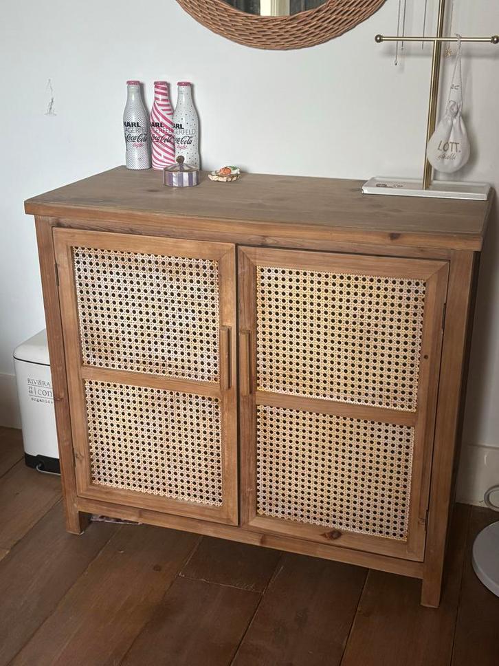 Xenos Webbing Kastje Bandung, Huis en Inrichting, Kasten | Dressoirs, Zo goed als nieuw, 50 tot 100 cm, 25 tot 50 cm, Ophalen