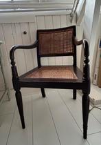 Oude stoel met webbing zitting, Gebruikt, Bruin, Ophalen of Verzenden, Eén