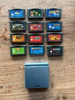 Nintendo gameboy advance SP met 13 spellen en lader, Spelcomputers en Games, Spelcomputers | Nintendo Game Boy, Ophalen of Verzenden