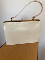 Wit leren tas uit de 60-70 jaren, Ophalen, Zo goed als nieuw, Wit, Handtas