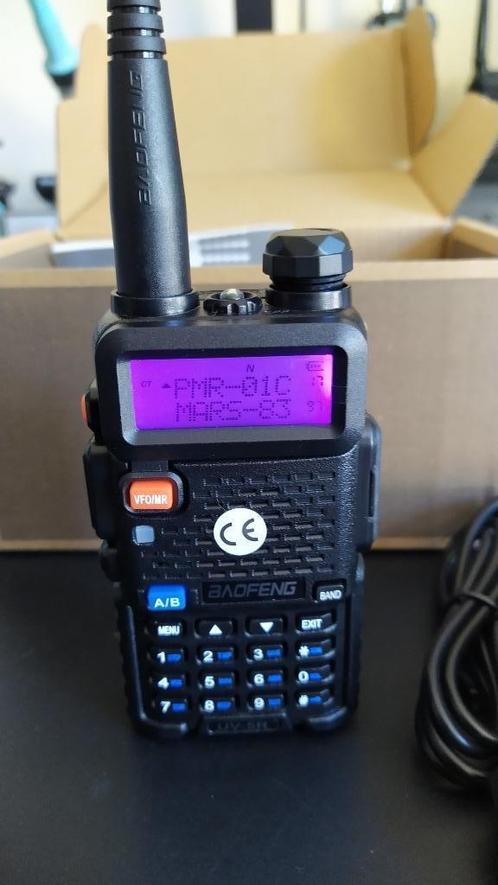 Portofoon PMR geprogrammeerd + FM Radio + Scheepvaart ontv., Telecommunicatie, Portofoons en Walkie-talkies, Nieuw, Portofoon of Walkie-talkie