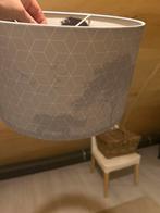 Blauwe lampenkap met dierenprint, Ophalen, Blauw, Rond, Zo goed als nieuw