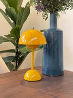 Retro paddenstoel design tafellamp geel, Minder dan 50 cm, Nieuw, Ophalen of Verzenden, Retro