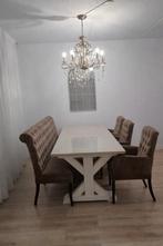 Landelijke tafel en stoelen, Huis en Inrichting, Complete eetkamers, Ophalen of Verzenden, Gebruikt