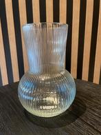 Doorzichtige vaas, Minder dan 50 cm, Glas, Ophalen of Verzenden, Wit