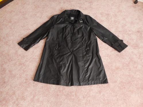 Mooie zwarte zomer halflange jas (ook regenjas) Basler mt 46, Kleding | Dames, Jassen | Zomer, Zo goed als nieuw, Maat 46/48 (XL) of groter