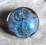 Lampwork lentil kraal paars/parelmoer 32mm, Hobby en Vrije tijd, Kralen en Sieraden maken, Ophalen of Verzenden, Nieuw, Kraal