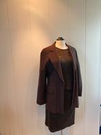 CLASEN pakje colbert top rok, Kleding | Dames, Maat 38/40 (M), Kostuum of Pak, Bruin, Nieuw
