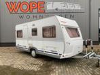 Dethleffs Camper 460 BD met voortent, Caravans en Kamperen, Caravans, Schokbreker, Rondzit, Bedrijf, Dethleffs