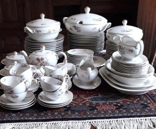 Compleet uitgebreid 12 persoons Bavaria servies,, Antiek en Kunst, Antiek | Servies compleet, Ophalen