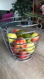 Metalen fruitmand. ( zonder fruit ), Ophalen, Overige materialen, Mand, Rond
