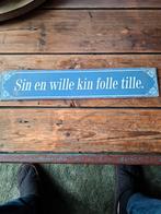 Fries naam/ spreuk bord, Ophalen of Verzenden