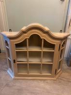 Vintage Klassiek Houten Wandkastje-Vitrinekastje, Huis en Inrichting, Kasten | Vitrinekasten, Ophalen, Glas, 50 tot 100 cm, Klasiek