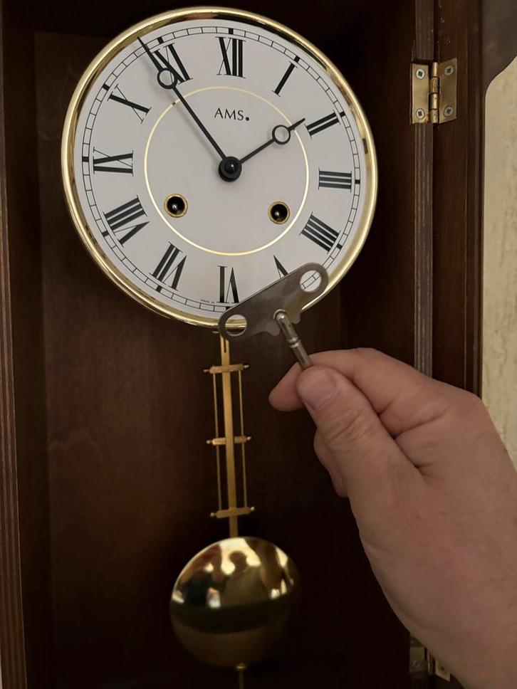 Hangklok met slinger en gong, Antiek en Kunst, Antiek | Klokken, Ophalen