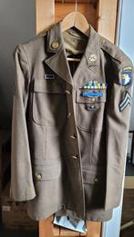 U.S. Army Class A jacket 101 Abn Div, Ophalen of Verzenden, Landmacht, Amerika, Kleding of Schoenen