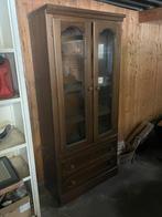 Houten kast, Huis en Inrichting, Kasten | Vitrinekasten, Ophalen, Gebruikt, 100 tot 150 cm, 150 tot 200 cm