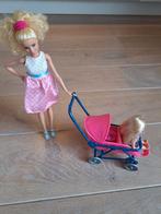 Barbie met kinderwagen en baby, Ophalen, Gebruikt, Barbie