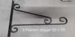 Ijzeren Plantendragers - Set van 3, Ophalen, Tuin, Gebruikt, Minder dan 30 cm