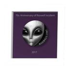 70TH ANNIVERSARY OF ROSWELL UFO ZILVER, Postzegels en Munten, Edelmetalen en Baren, Ophalen of Verzenden, Zilver