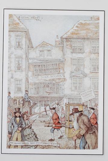 Mrs Salmon's Waxwork Fleetstreet London - Anton Pieck beschikbaar voor biedingen