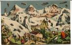 Zwitzerland   bergen met gezichten Münch Eiger Jungfrau 862, Verzamelen, Verzenden, Voor 1920, Ongelopen, Overig Europa