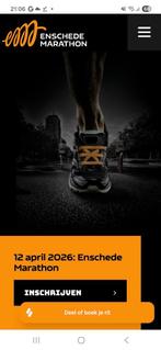 Marathon enschede startnummer, Eén persoon