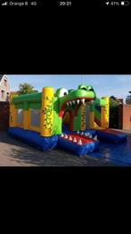 Springkussen  krokodil met glijbaan, Ophalen, Gebruikt