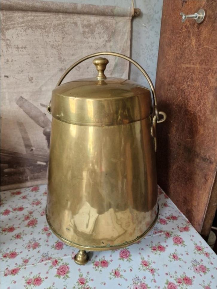 Antiek messing doofpot, Antiek en Kunst, Antiek | Koper en Brons, Ophalen of Verzenden