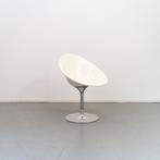 1x Kartell Eros 4835 Draaibare Kuipstoel Wit - Chroom, Niet ingevuld, Gebruikt, Wit, Niet ingevuld
