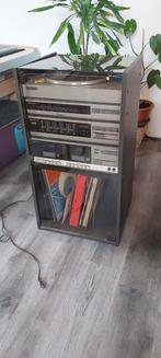 Retro platenspeler Hitachi T-44L met Sony speakers, Audio, Tv en Foto, Platenspelers, Ophalen, Gebruikt, Platenspeler, Dual