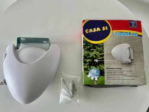Nieuwe uittrekbare waslijn, Casa Si , 15 mtr,, Tuin en Terras, Droogmolens en Wasrekken, Nieuw, Droogmolen, Ophalen of Verzenden