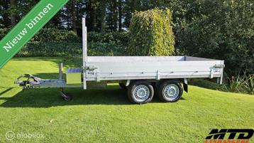 Anssems plateauwagen met slot, staalplaat en voorrek ✅️ beschikbaar voor biedingen