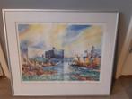 Arne zuidhoek Zwolsche algemene aquerel en gouache, Ophalen of Verzenden