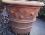 Grote 72cm zware oude Toscaanse terracotta pot, 40 cm of meer, Rond, Zo goed als nieuw, Terracotta