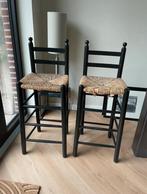 Leuke vintage barkrukken! 2 stuks, Ophalen of Verzenden, Zo goed als nieuw, Riet