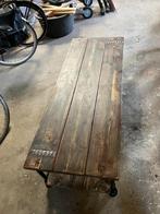 Mooie handgemaakt zware salontafel van steigerhout, Ophalen, Nieuw, 50 tot 100 cm, Metaal