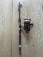 Telescoop hengel met molen nieuw, Ophalen of Verzenden, Zo goed als nieuw, Molen