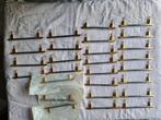 Chroom met goudkleurige greepjes 25x voor euro 25,00, Ophalen, Minder dan 50 cm, Zo goed als nieuw, Minder dan 25 cm