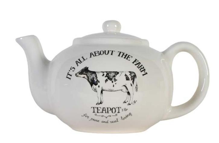 Theepot Koe Moo servies, Huis en Inrichting, Keuken | Servies, Nieuw, Overige typen, Overige stijlen, Overige materialen, Ophalen of Verzenden