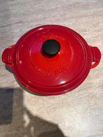 Fontignac braadpan gietijzer - 24cm - Rood, Ophalen, Gebruikt, Koekenpan of Braadpan, Gietijzer