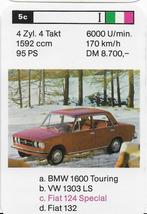 X18 autokaartje 5C fiat 124 specia, Ophalen of Verzenden, Zo goed als nieuw, Auto's