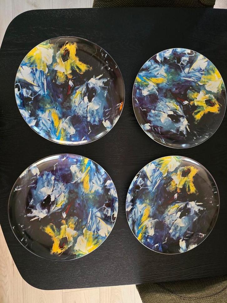 4 Kunst Nachttuin Borden Charlotte Molenkamp, Antiek en Kunst, Kunst | Designobjecten, Ophalen of Verzenden