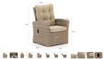 4x Intenso Mazzano Tuinstoelen – Verstelbaar, Comfortabel, Ophalen, Gebruikt, Wicker, Verstelbaar