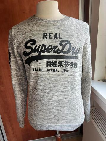 Superdry sweater, grijs, M beschikbaar voor biedingen