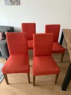 4 Ikea Eetkamerstoelen - Oranje, Nette Staat, Huis en Inrichting, Stoelen, Ophalen, Gebruikt, Overige kleuren, Vier
