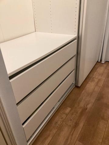 IKEA PAX kast 237x200x60 - Schuifdeuren - Mat wit - afbeelding 5