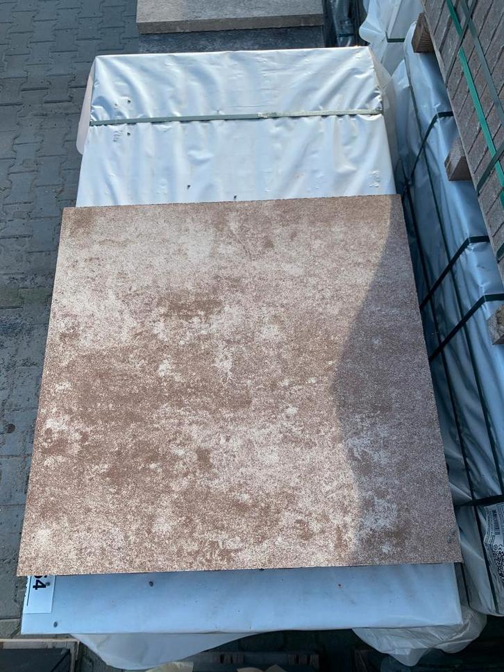 Terrastegel Piastrella 60x60 Maronne geïmpregneerd - J&W 2, Tuin en Terras, Tegels en Klinkers, Nieuw, Terrastegels, Beton, 10 m² of meer